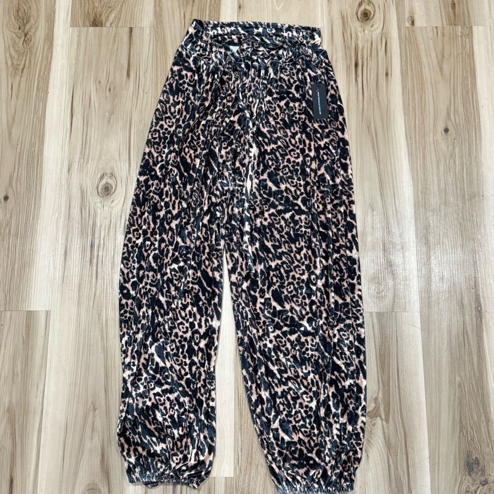 NEW Tart Intimates Velour Cheetah Pants Women’s Large